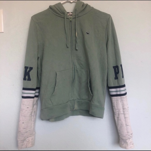 PINK Victoria's Secret Jackets & Blazers - Soft Green PINK Zip-up